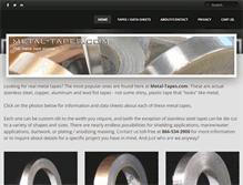 Tablet Screenshot of metal-tapes.com